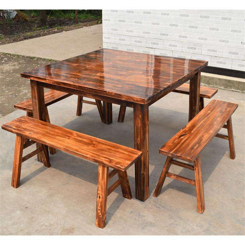 实木四方桌八仙桌餐桌方桌家用餐桌椅组合快餐桌大排档桌饭桌椅子