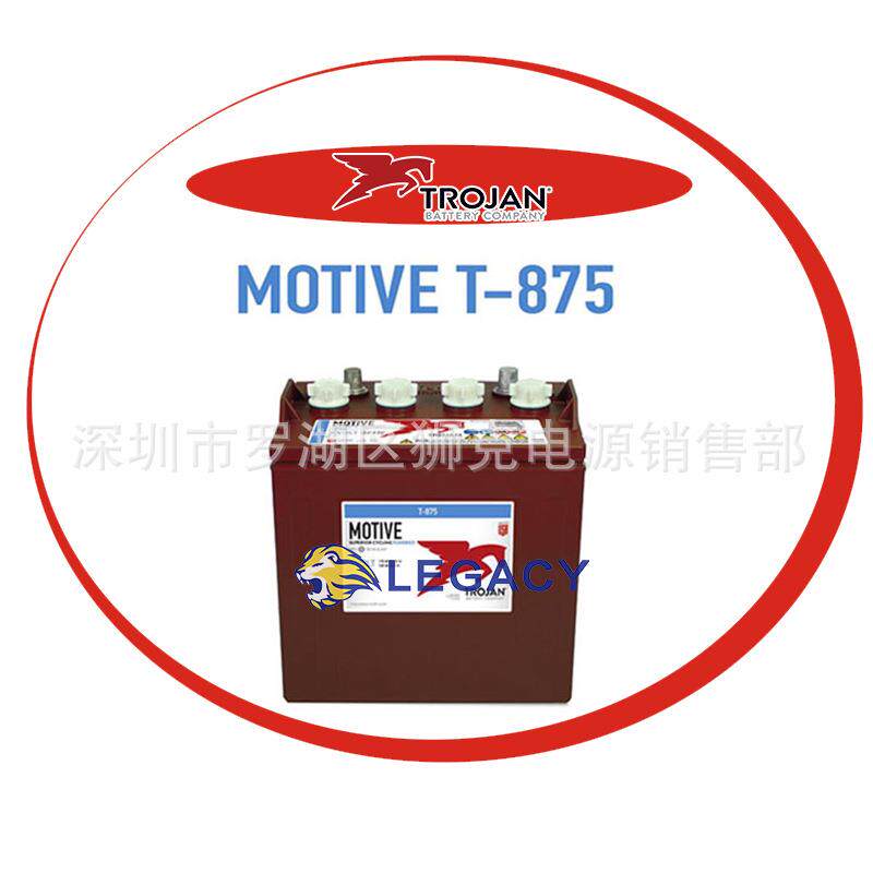 邱健电池T-875Trojan电池8V170AH垛板叉车洗地机杠杆式升降机