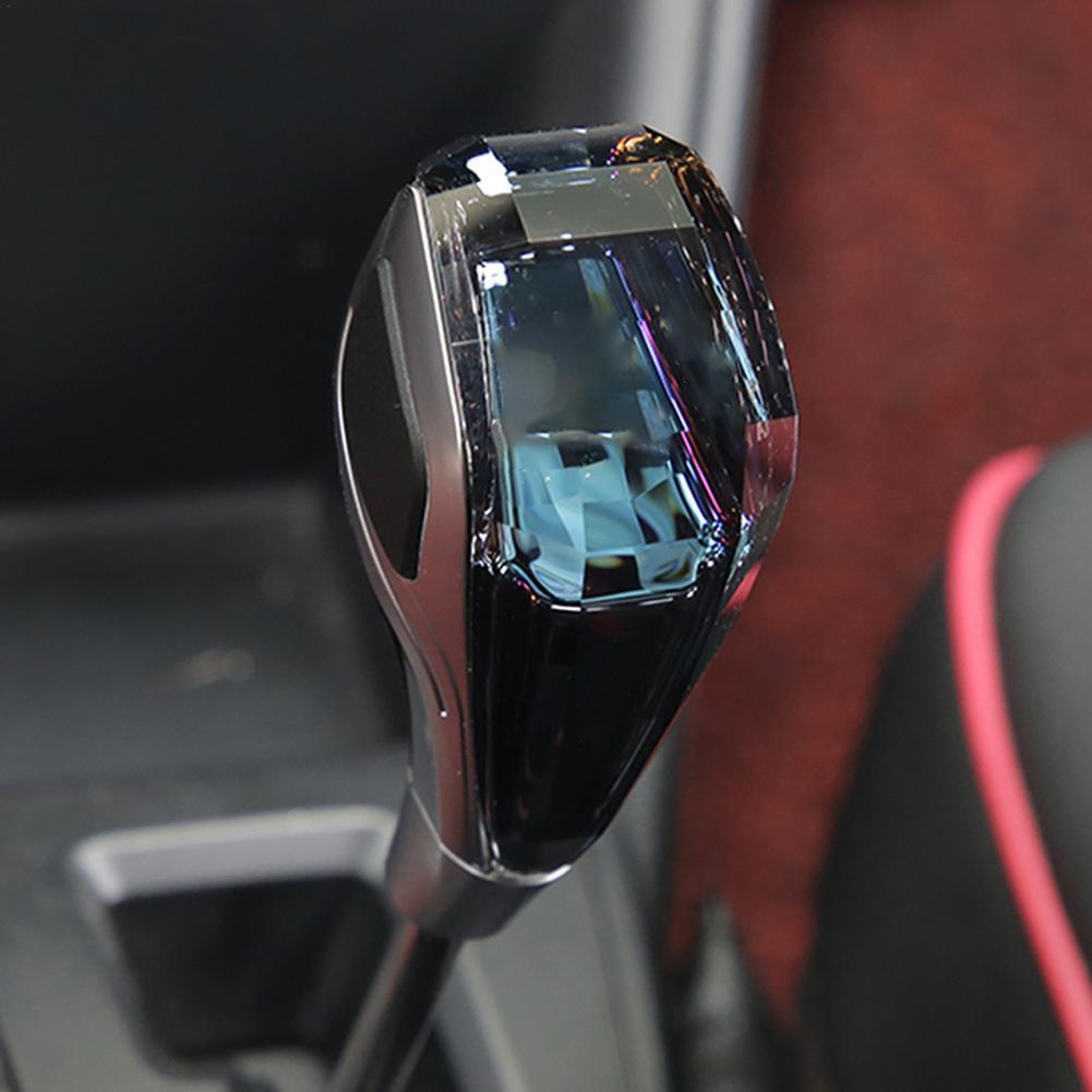 汽车改装水晶换档头排档杆波棍头自动挡排挡头LED感应夜光档把头