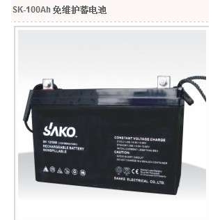 三科免维护蓄电池100AH12V铅酸EPS太阳能UPS电动汽车摩托胶体电瓶