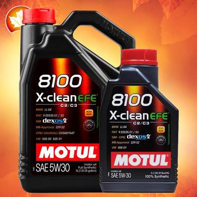 摩特机油8100X-cleanEFE5W30C2C35L/1L全合成适用奔驰宝马