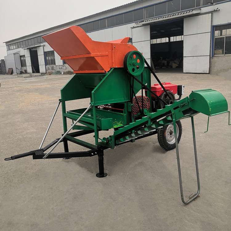可移动果子去秧机 干湿两用花生摘果机 牵引式花生脱果机