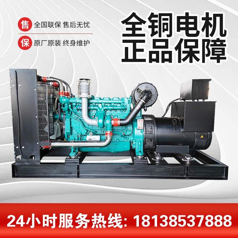 潍柴250KW柴油发电机组养殖商业备用发电机无刷全铜电机大功率