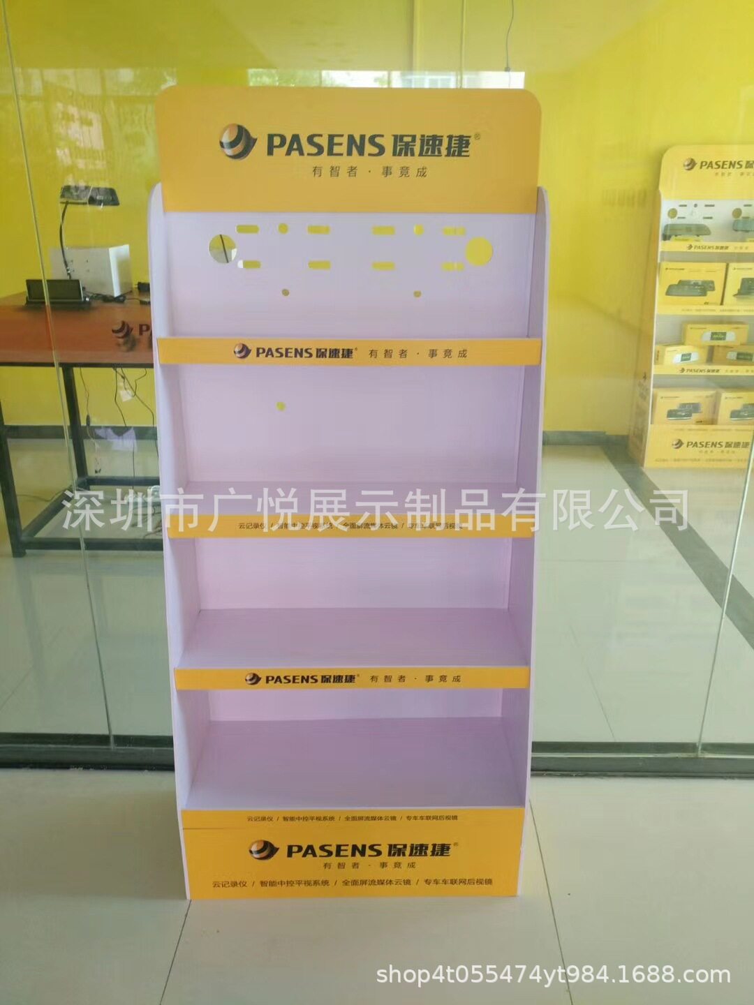 厂家供应汽车导航车灯pvc展示架各类电子产品雪弗板落地展示柜