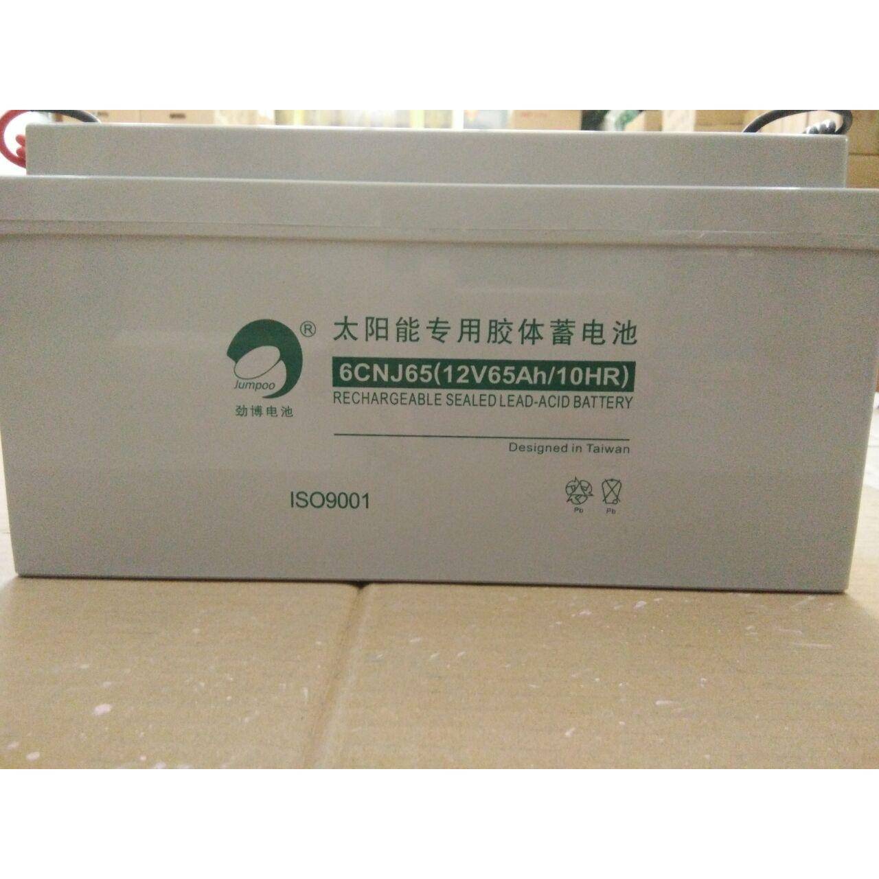 劲博12V65AH蓄电池太阳能专用胶体蓄电池6CNJ65（12V65AH/10HR）