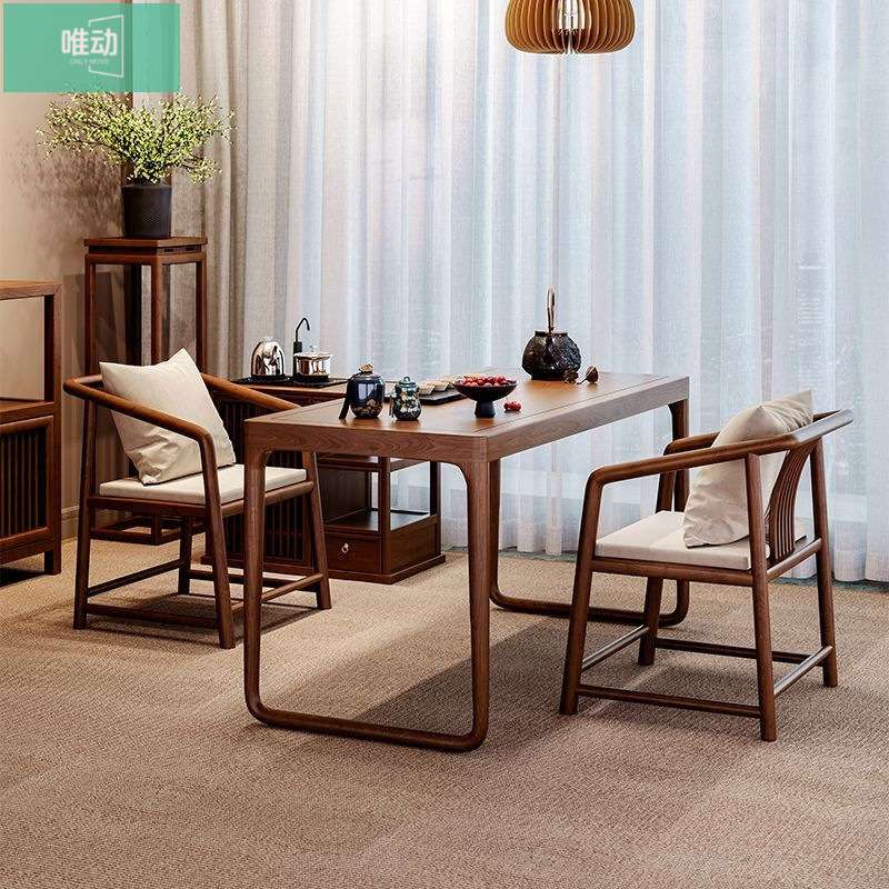 现代简约禅意新中式一体小茶桌茶几阳台茶桌椅组合小户型家用茶台