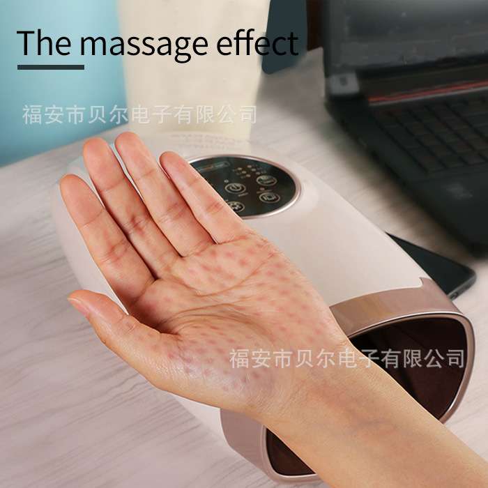 爆款手部按摩器热敷气囊按压无线充电便捷加热电动手部按摩仪