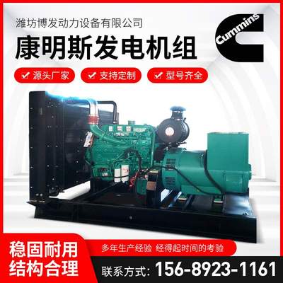 300千瓦康明斯发电机组 三相无刷发电机工厂供应 300kw柴油发电机