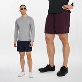 Oneup日系运动短裤 防泼水纯色健身休闲户外沙滩五分裤 男士 25新款