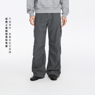 男女款 Oneup美式 长裤 裤 薄珠帆户外机能百搭多口袋直筒小个子工装