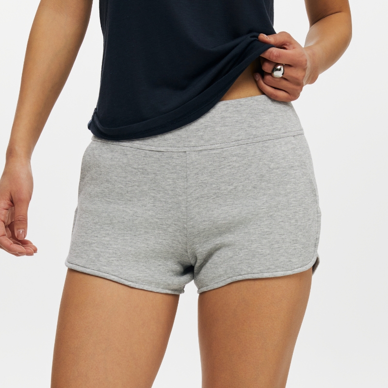 Oneup空气层弹力修身短裤女高腰显瘦运动瑜伽健身裤百搭跑步热裤