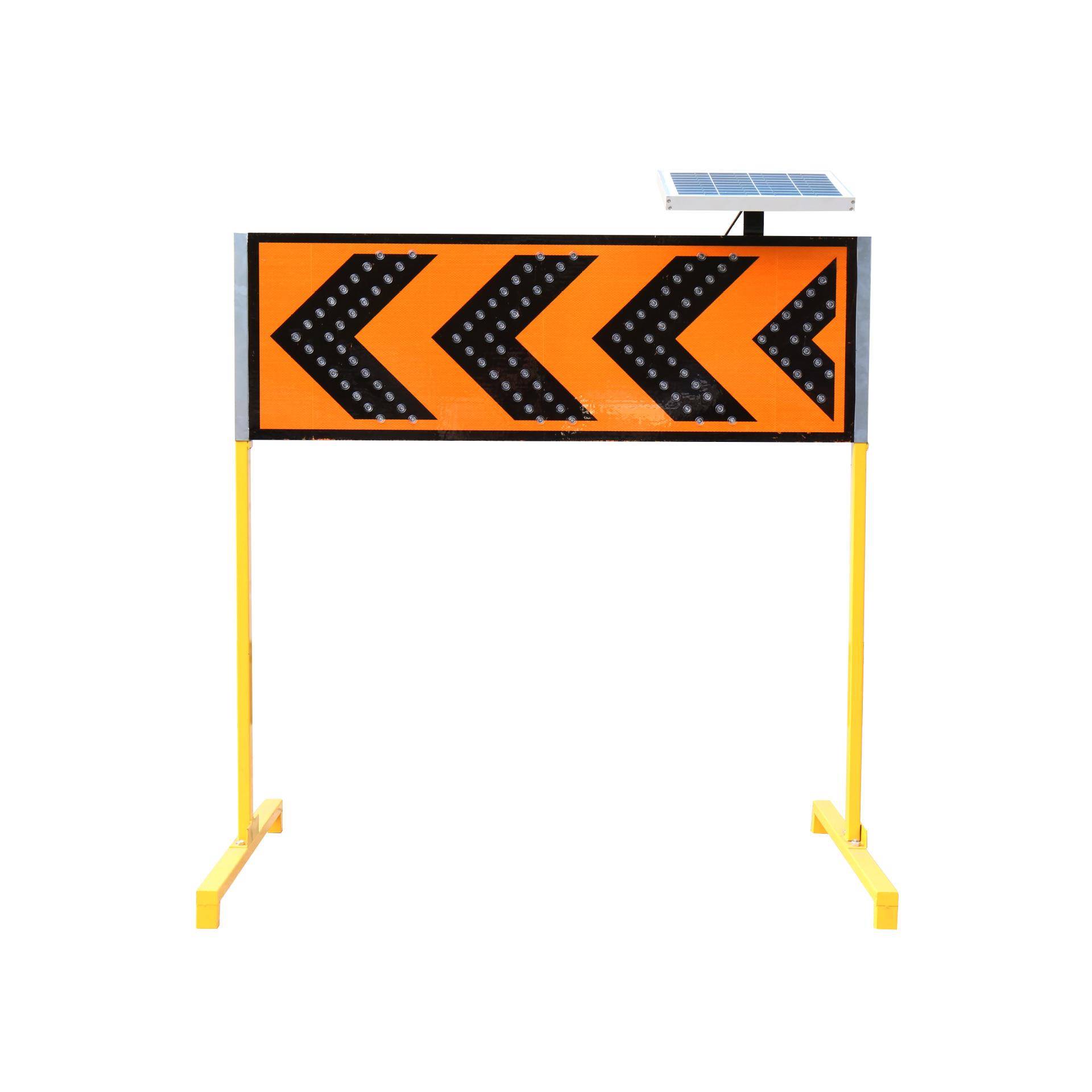 太阳能诱导标志牌施工专用警示标志牌超亮LED直销品质保证