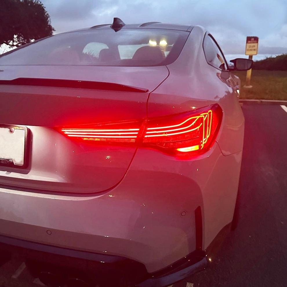 适用于20-23款宝马4系尾灯总成改装新M4CSL悬浮款LED尾灯G22G82