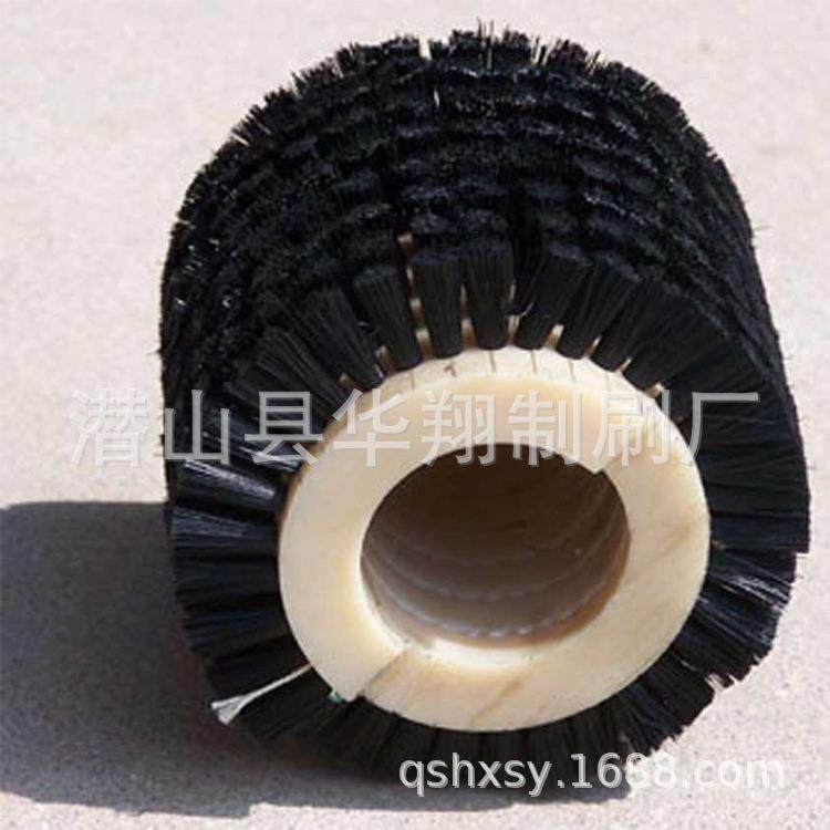 供应钢板预处理线磨料丝毛刷辊缠绕弹簧式毛刷辊