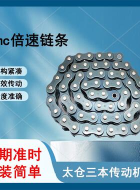 倍速链条RF2040VR镀锌倍速链条38.1节距防静电流水线倍速镀镍链轮