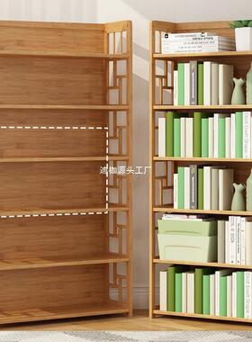 书架置物架落地儿童简易书柜子桌上学生家用书桌面收纳架实木客厅