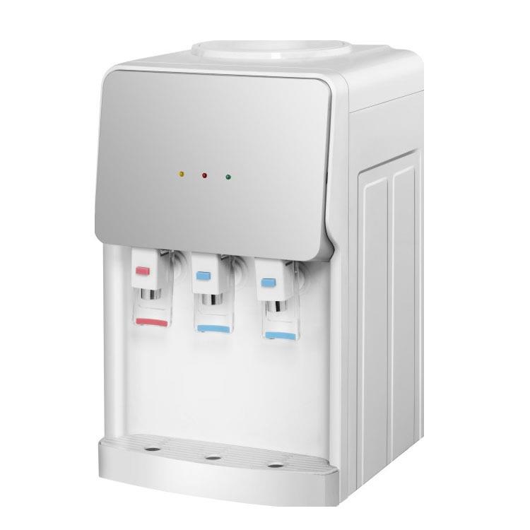 热销简约时尚3秒速热台式家用推杯式冷热电子制冷饮水机