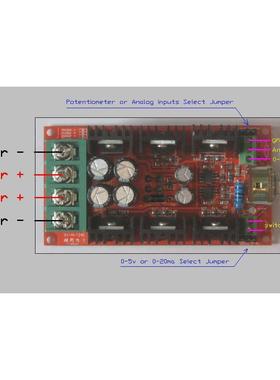 10-40VPWM直流电机PLC调速脉宽调速板1600W40A调速开关板