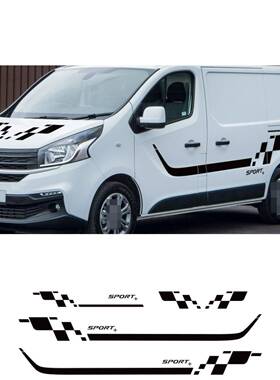 适用于雷诺Trafic23MK3MK2车门侧面贴车头车尾车贴纸A1159