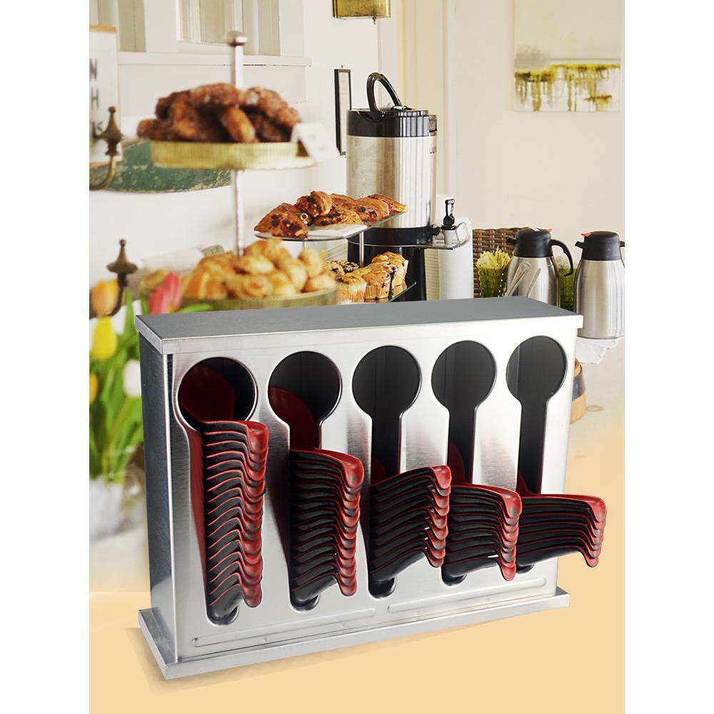不锈钢带盖子汤匙勺子收纳盒汤匙盒勺子架饭店自助餐厅台式收纳,农机/农具/农膜,其它农用工具,淘宝优惠券,粉丝福利购,淘宝优惠卷