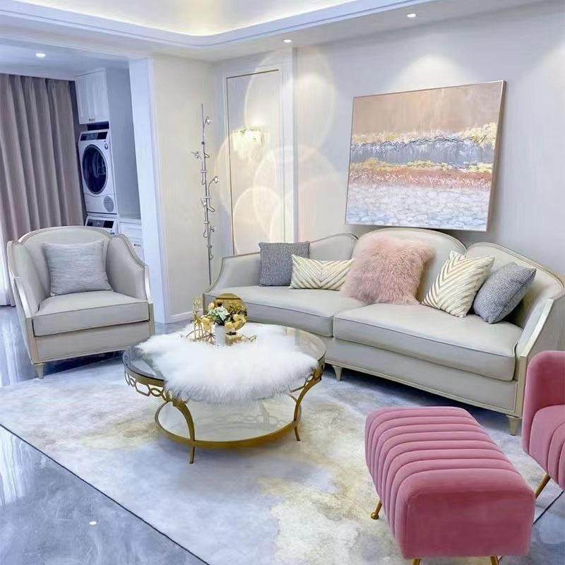 美式轻奢布艺沙发组合法式现代简约小户型三人位欧式客厅实木家具,家装灯饰光源,其它灯具灯饰,淘宝优惠券,粉丝福利购,淘宝优惠卷