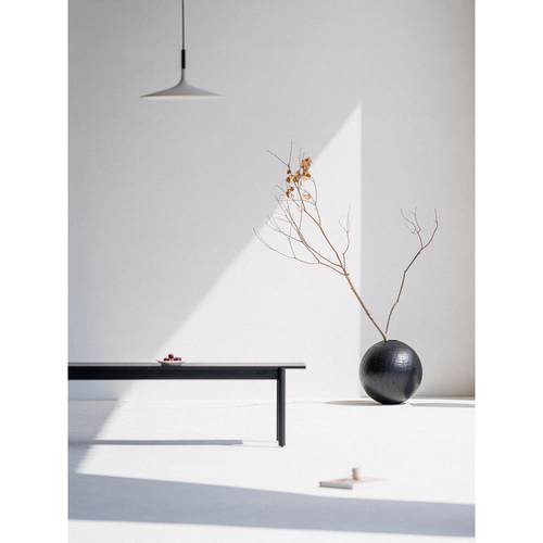 叁几 古木生花花器 侘寂风碳化黑色实木装饰摆件民宿花瓶插花饰品