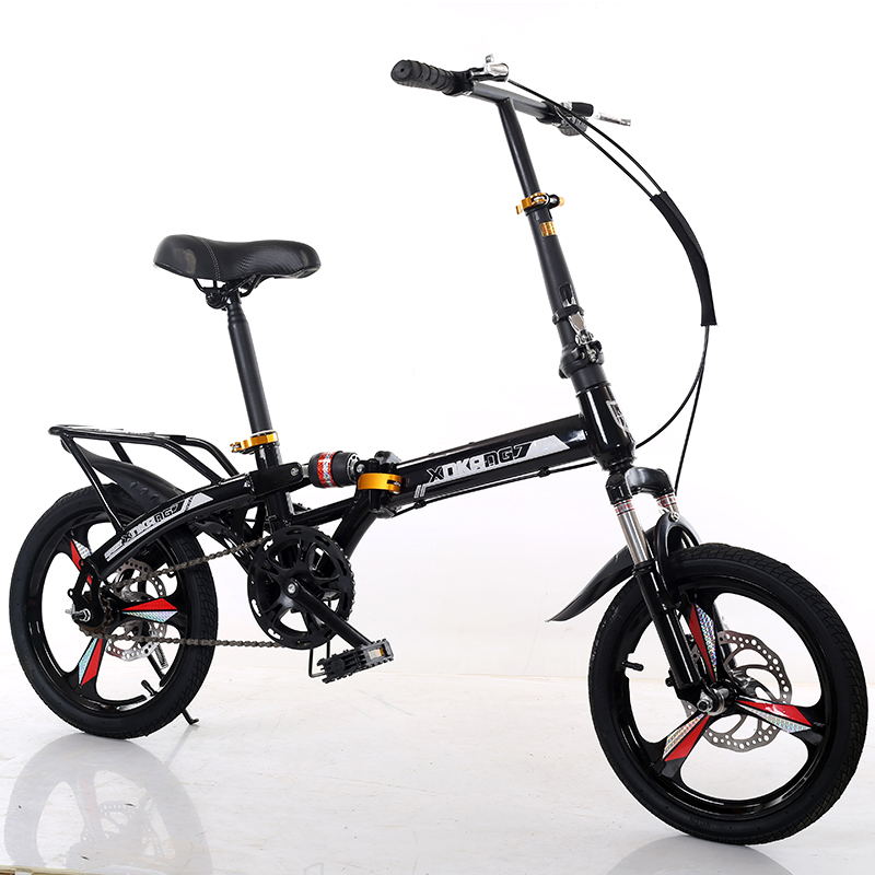 小型变速折叠自行车可放车后备箱男女式成年大人超轻可携式上班单