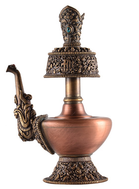 纯铜尼泊尔工艺贲巴壶净水壶密宗用品供佛堂摆件奔巴壶宝瓶净水瓶
