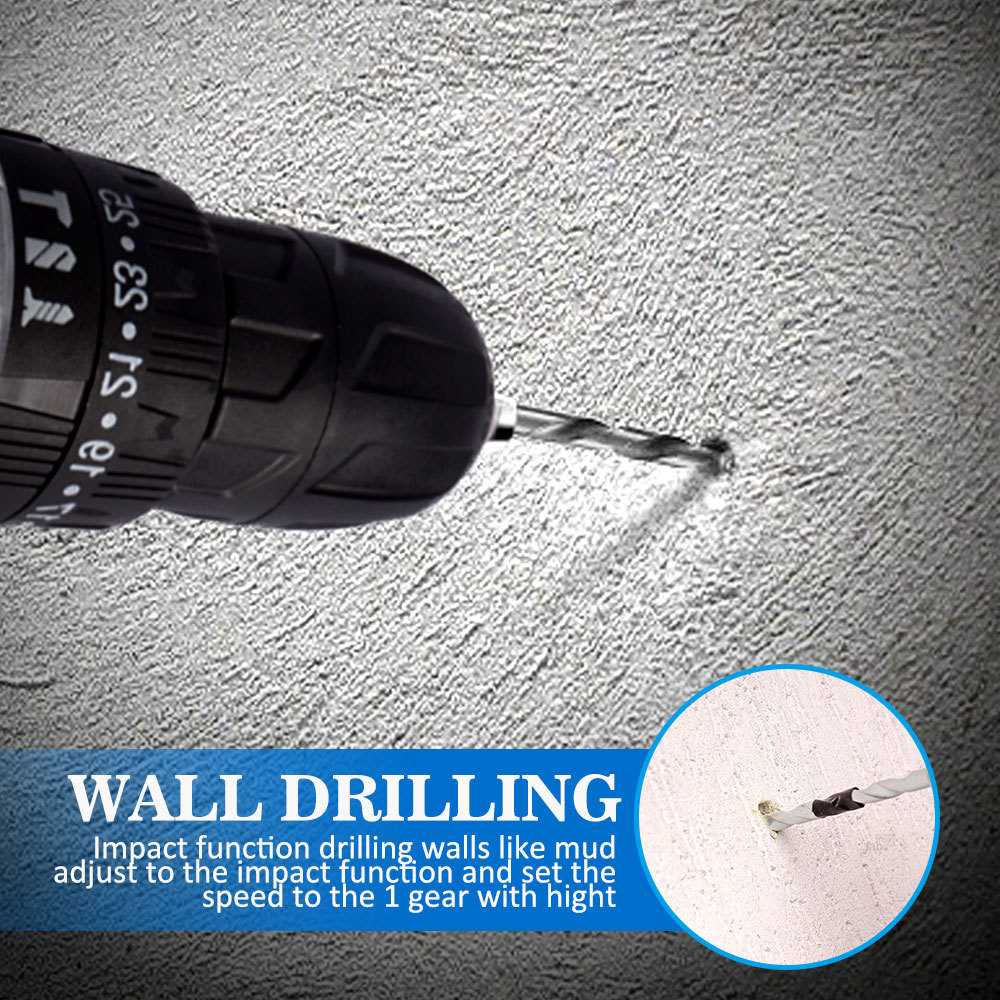 跨境电钻 多功能手电钻锂电 充电式电钻大功率家用电动螺丝刀电钻