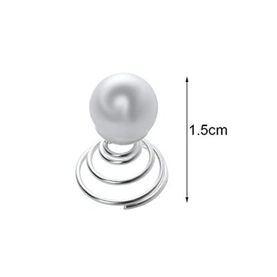 12Pcs Pearl Spiral Hair Pins Coils Hair Clips Hair Accessori