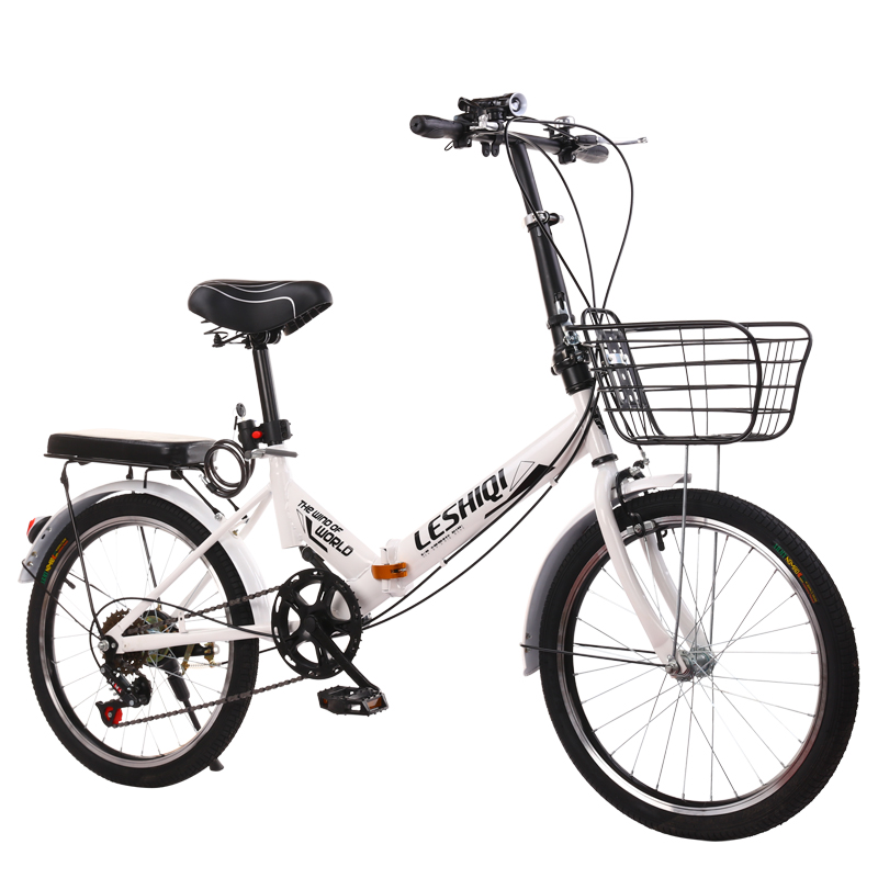 新款折叠自行车20寸男女式学生变速减震单车中大童成人代步车便携