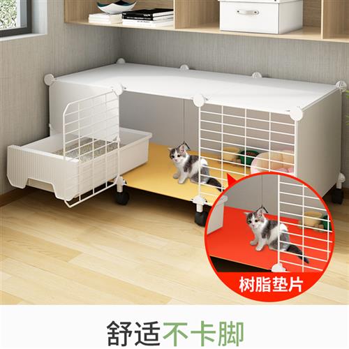 豪华款猫笼猫厕一体猫窝猫砂盆带厕所猫屋不占地家用室内猫咪笼子