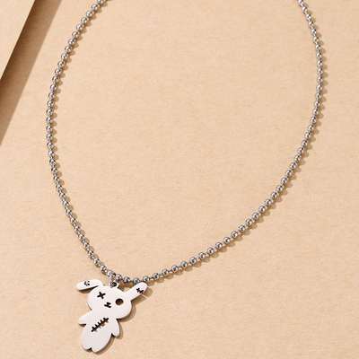 Dark retro hip hop fashion necklace personality fashion Rabb