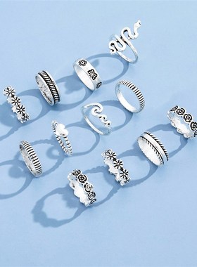 Aprilwell 12 Pcs Vintage Snake Rings for Women ndy Aesthetic