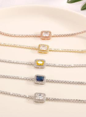 同款项链宋妍霏锁骨choker链字母天使锆石女cc宝石简约款neck网红