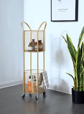 北欧带轮装脏衣服收纳篮神器家用放衣物收纳筐浴室推车脏衣篓篮子