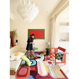 艺术家联名款 原创多巴胺系列 时尚前卫客厅艺术潮流地毯何以为家