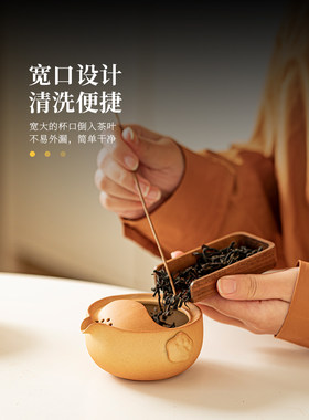 ?柴犬快客杯一壶一杯便携式旅行茶具套装可爱单人喝茶工具户外泡