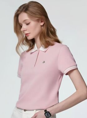 色领POLO衫短袖T恤女夏季新款