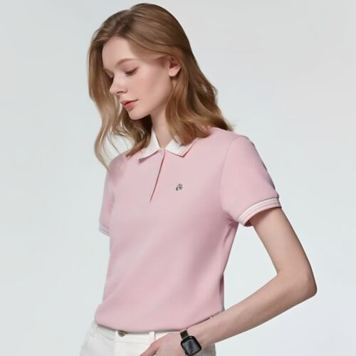 色领POLO衫短袖T恤女夏季新款