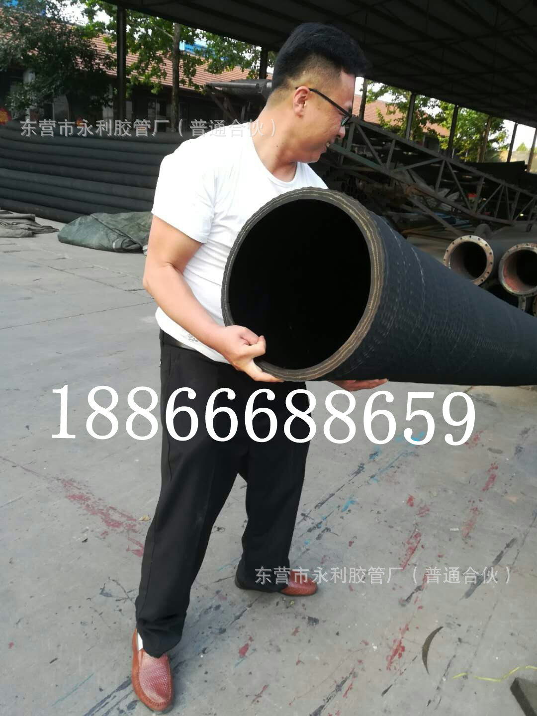 耐腐蚀橡胶管3 4 6 8 10寸胶管1-12米防静电卸原油用橡胶钢丝管