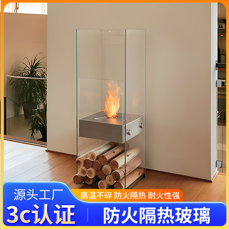 严选防火玻璃普白原片耐高温建筑用钢化玻璃复合单片安全玻璃门