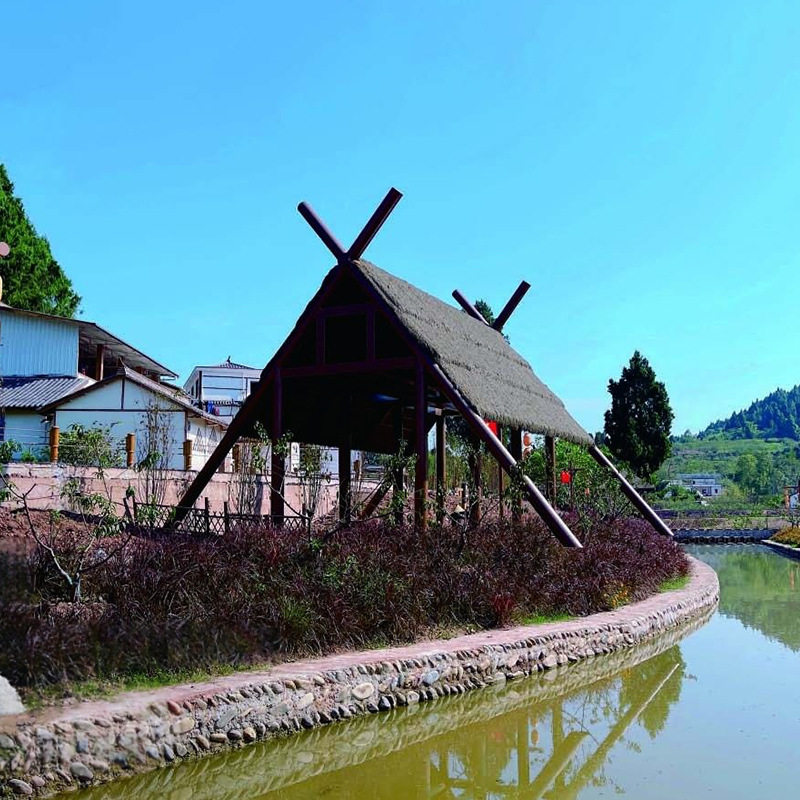 观景廊架建筑施工景区公园休闲廊架设计制作安装一站式工程服务