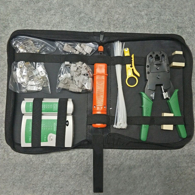 网络工具包组合套装 10合一网络工具套装 10件套网钳家用组合套装