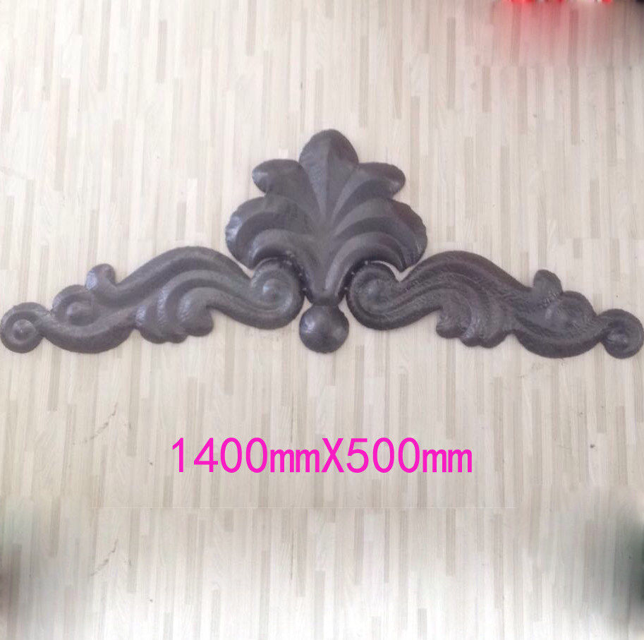铁门配件大门配件铁艺门顶花大花叶仿铝门头花