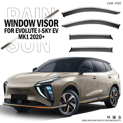 适用于Evolute i-Sky EV Window visor车窗晴雨挡雨遮阳板