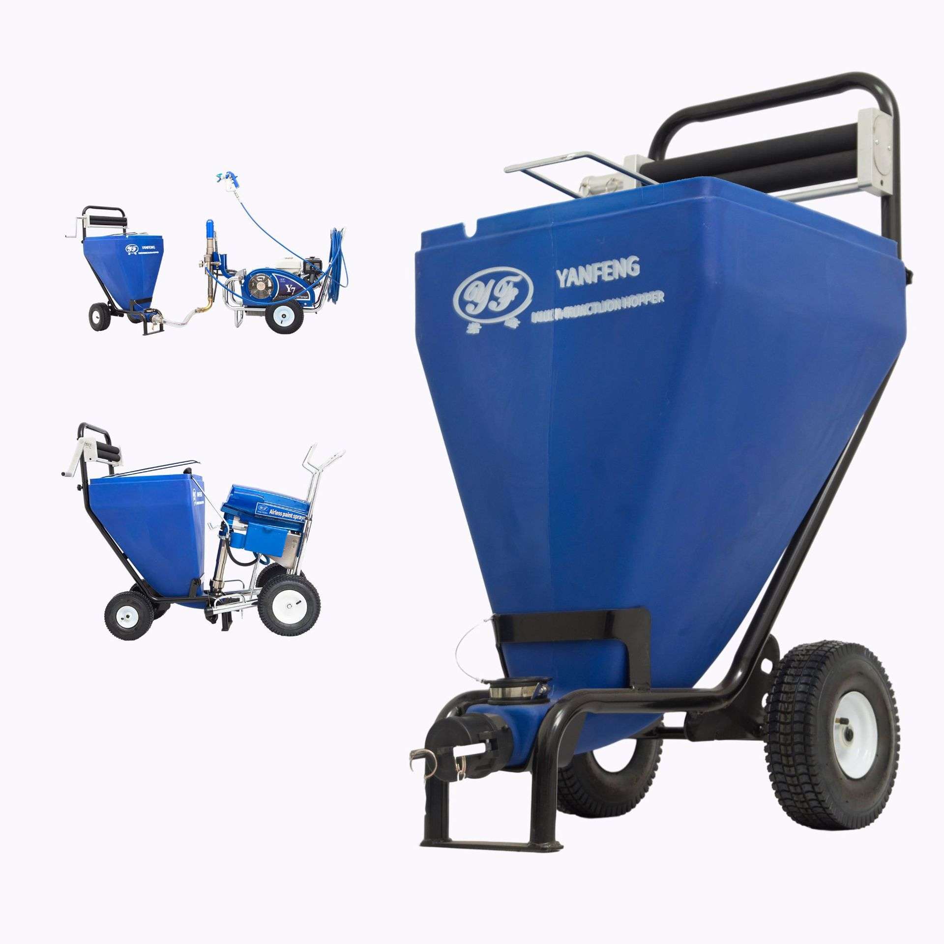 岩峰直销 105L砂浆喷涂机料斗 水泥喷浆机内外墙粉墙用料斗