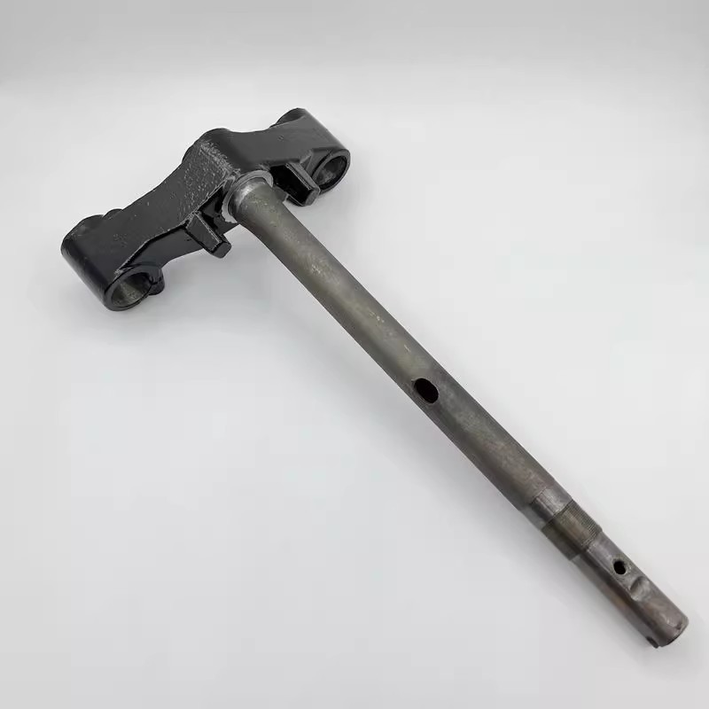 适用瑞梦方向柱QS125T-4-4B-4C-5A下联板立柱QS125T-6前叉转向轴