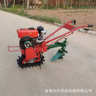小型水冷柴油链轨微耕机小片山地翻土耘地管理机170汽油履带耕地