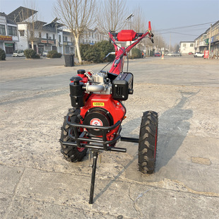 手扶式农用耕地机犁田机柴油大马力旋耕机多功能小型翻地开沟机